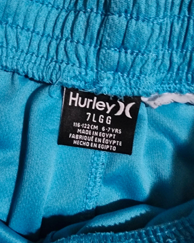 Boy's light blue Hurley athletic shorts Size 7 2