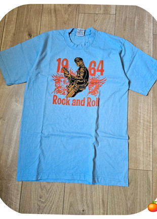 T-shirt rock and roll 1964 bleu ciel orange taille L, marque: rock and roll, état: Très bon état, taille: L, 11,90 €, 13,20 € Protection acheteurs (Pro) incluse