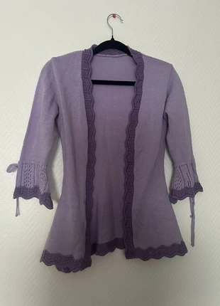 Petit gilet ouvert vintage avec manches 3/4, marca: sans marque, estado: Muito bom, tamanho: Tamanho único, €3.00, €3.85 inclui Proteção do Comprador