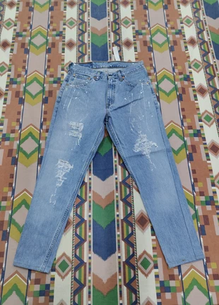 Levi's 521 Boy Custom W31 L30 levis jeans Denim Accorciato, marke: Levi's, zustand: Gut, größe: W31 | DE 46, 69,00 €, 73,15 € beinhaltet Vinted-Käuferschutz Pro