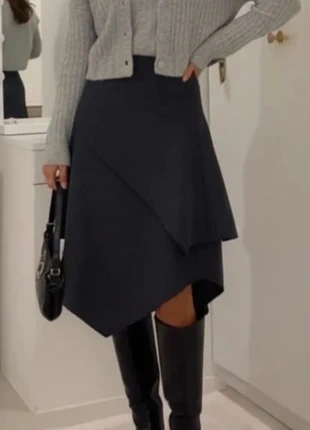 Jupe asymétrique noir a rayure taille M, brand: shawly, condition: Very good, size: M / 38 / 10, €56.90, €60.45 includes Buyer Protection