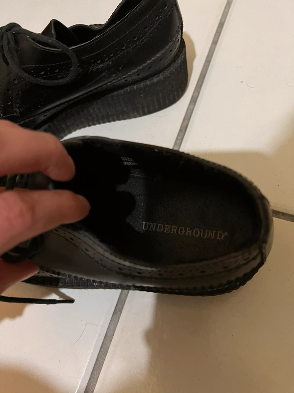 Scarpe pelle nera Underground Vinted