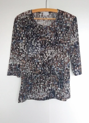 Shirt met abstract patroon, merk: Vintage Dressing, staat: Heel goed, maat: M / 38 / 10, € 4,00, € 4,90 inclusief Kopersbescherming