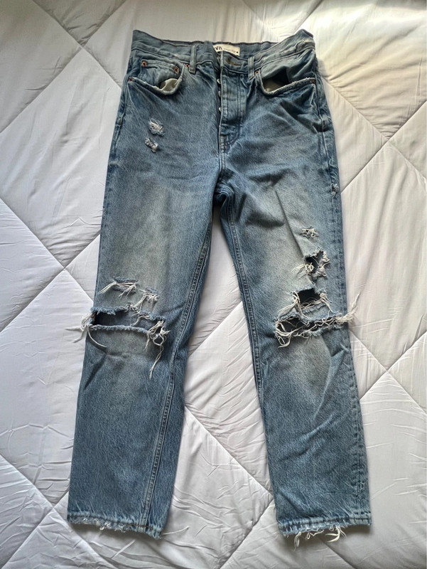 Zara ripped jeans 1