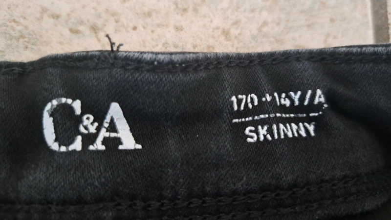 Jeans noir fourré, C&A, 170 cm - photo numéro 3