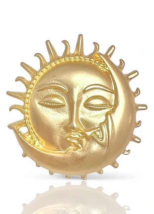 Broche doré soleil et lune, marca: sans marque, estado: Muy bueno, 14,00 €, 15,40 € Protección al comprador Pro incluida