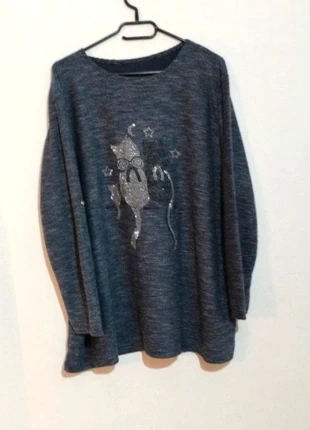 Très Beau pull femme fashion couleur bleu nuit, état: Très bon état, taille: XXL / 44 / 16, 7,00 €, 8,05 € Protection acheteurs incluse