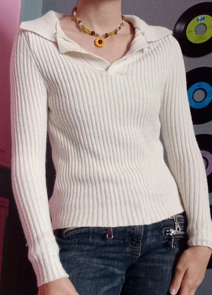 •●Pull beige légé à col●•, marque: Inconnu, état: Très bon état, taille: S / 36 / 8, 7,00 €, 8,05 € Protection acheteurs incluse