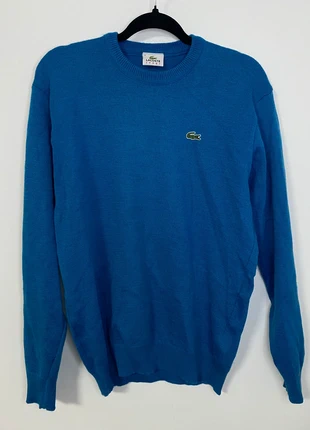 Lacoste light blue woollen crew neck sweater, brand: Lacoste, condizioni: Ottime, taglia: L, €45.00, €47.95 include la Protezione acquisti