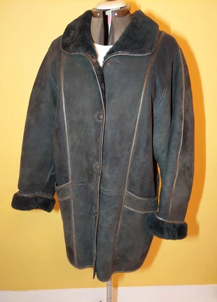 Manteau vert hiver peau sherpa, marque: Vintage, état: Très bon état, taille: L / 40 / 12, 35,00 €, 37,45 € Protection acheteurs incluse