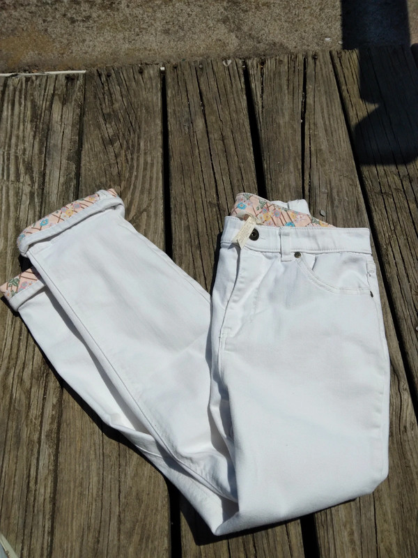 Matilda Jane white and floral design jeans 3