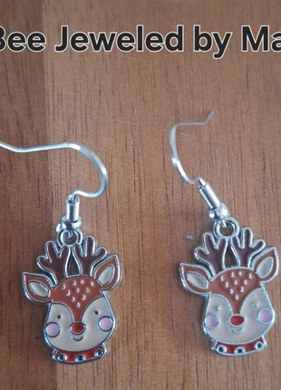 Kerst oorbellen Rudolph nieuw, marque: Handgemaakt, état: Neuf sans étiquette, 2,50 €, 3,33 € Protection acheteurs incluse