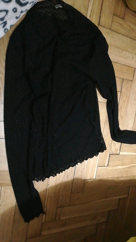 Maglia trasparente 2025 nera stradivarius