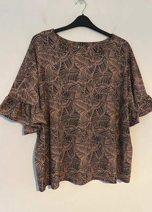Size 26 | TU Print Ruffle Sleeve Top, brand: TU, condition: Very good, size: XXL / UK 24-26, £4.50, £5.43 includes Buyer Protection Pro