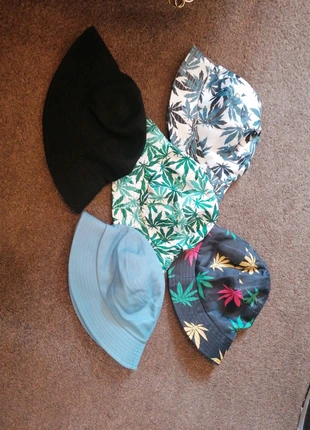 Bucket hats x 5 bundle, brand: NO LABEL, condition: Very good, size: One size, £4.00, £4.62 includes Buyer Protection