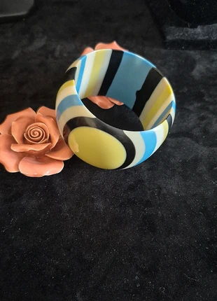 Jolie bracelet manchette vintage 🌈 large couleur abstrait, marque: Bracelet Manchette Vintage, état: Très bon état, 6,90 €, 7,95 € Protection acheteurs (Pro) incluse