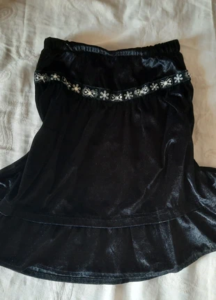 Pailetten Blumen Glitzer Miniock Velours, merk: COQUETTE, staat: Nieuw zonder prijskaartje, maat: S / 36 / 8, € 10,00, € 11,20 inclusief Kopersbescherming