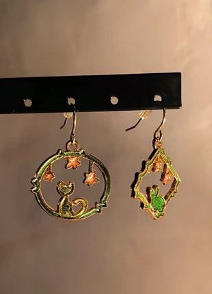 Boucles d'oreilles y2kvintage acier inoxydable, condition: Very good, €5.00, €5.95 includes Buyer Protection Pro