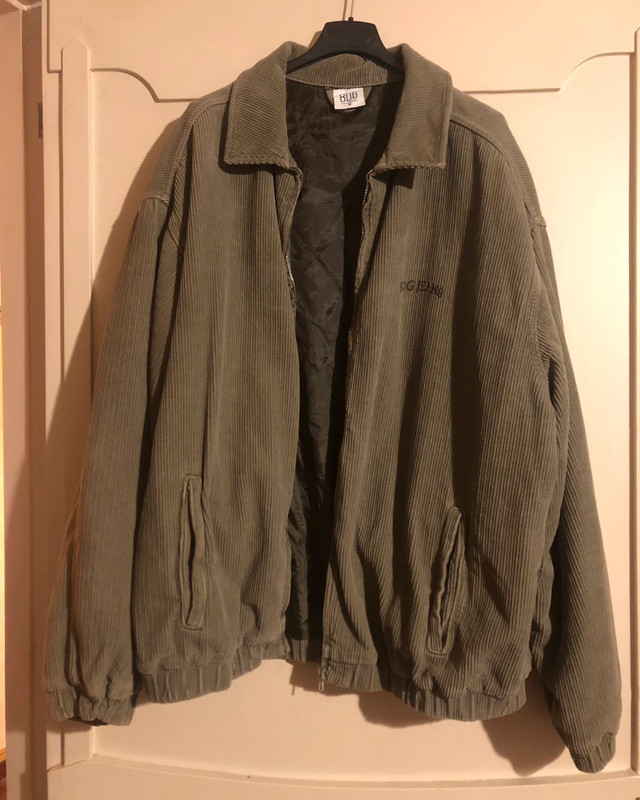 BDG Recycled Corduroy Harrington Jacket Khaki bomber in velluto a coste urban outfitters verde