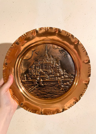 Assiette décorative en cuivre créations Lonval, marque: créations Lonval, état: Très bon état, 12,00 €, 13,30 € Protection acheteurs incluse