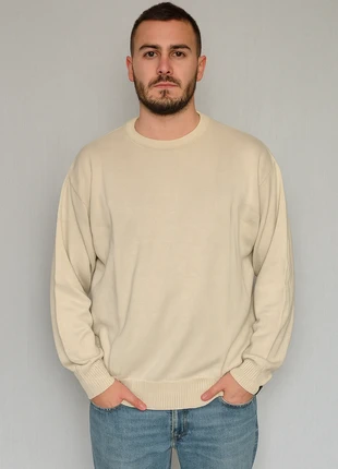 Maglione Crewneck Vintage Valentino Jeans 100% Cotone - Beige/Crema - Taglia XXL, marque: Valentino Garavani, état: Très bon état, taille: XXL, 49,90 €, 53,10 € Protection acheteurs incluse