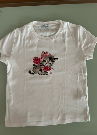 Maglietta bambina, merk: Stradivarius, staat: Heel goed, maat: S, € 5,00, € 5,95 inclusief Kopersbescherming