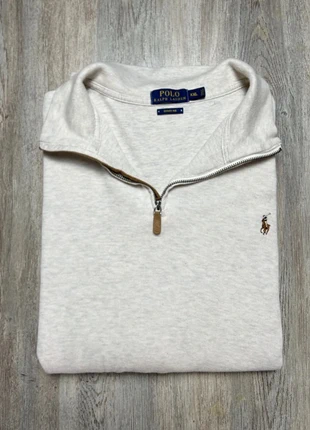 Pull 1/4 zip Ralph Lauren couleur blanc/crème logo premium taille XXL en très bon état, brand: Ralph Lauren, condizioni: Ottime, taglia: XXL, €40.00, €42.70 include la Protezione acquisti Pro