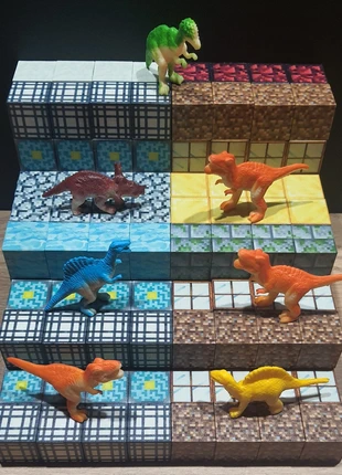 Jeu de 200 cubes magnétiques + décor Minecraft + 7 dinosaures, marque: cube magnétique, état: Neuf avec étiquette, taille: Taille unique, 26,00 €, 28,00 € Protection acheteurs incluse