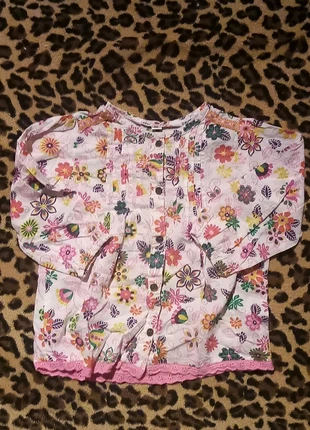 Bloes met gekleurde bloemen , marque: Zeeman, état: Très bon état, taille: 9-12 mois / 74 cm, 1,50 €, 2,28 € Protection acheteurs incluse