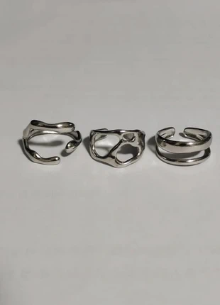 Adjustable stainless steel asymmetric hollow out ring series, marque: y2k, état: Très bon état, taille: Ajustable, 13,90 €, 15,30 € Protection acheteurs incluse