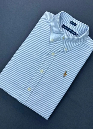 Chemise Ralph Lauren à rayures Bleu/Blanc Oxford - Taille M Femme - Coupe Skinny Fit - Comme neuf, marca: Ralph Lauren, estado: Muy bueno, tamaño: M / 38 / 10, 59,00 €, 62,65 € Protección al comprador Pro incluida