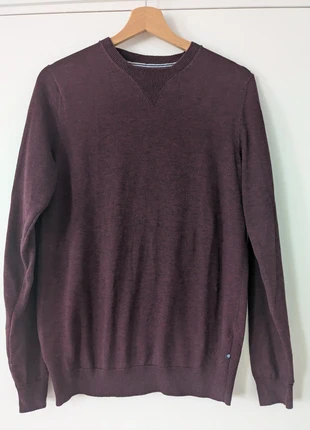 Pull fin bordeau chiné 100% coton, brand: Bonobo, condition: Very good, size: S, €4.00, €4.90 includes Buyer Protection