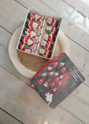 Vintage kerst verlichting, 17 kerstmannen, merk: Lichterkette, staat: Goed, € 3,95, € 4,85 inclusief Kopersbescherming
