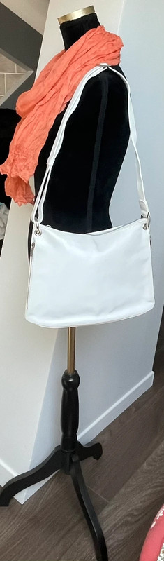 Sac à mains Texier cuir blanc 1