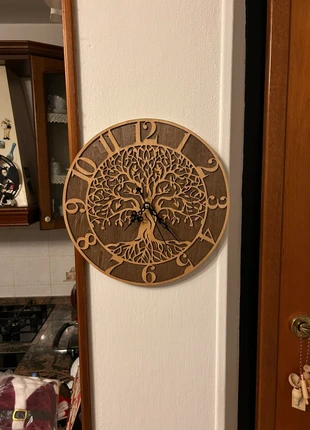 Orologio intagliato su legno con albero della vita, marke: PASSIONE, zustand: Neu, 26,00 €, 28,00 € inklusive Vinted-Käuferschutz