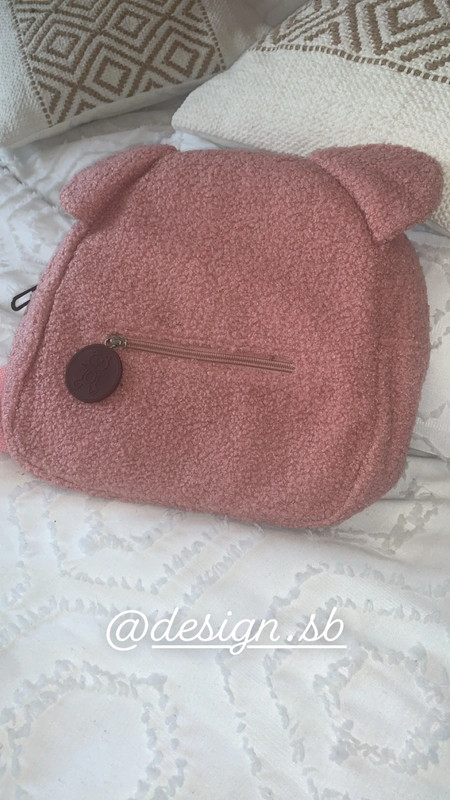 Sac à dos enfant rose personnalisé 3