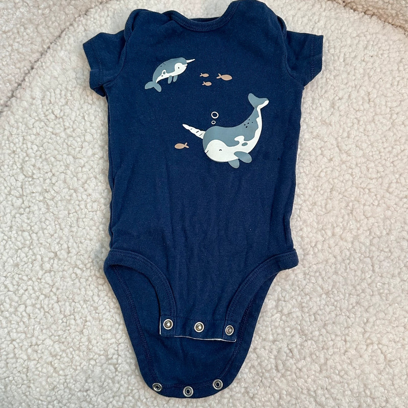 Carter’s Navy Blue Onesie 3M 1