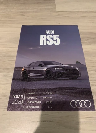Affiche audi rs5 en toile, brand: Audi, condition: New without tags, €9.99, €11.19 includes Buyer Protection