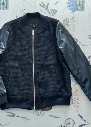 Chaqueta negra imitacion al cuero de Amisu, marque: Amisu, état: Très bon état, taille: L / 40 / 12, 25,00 €, 26,95 € Protection acheteurs incluse