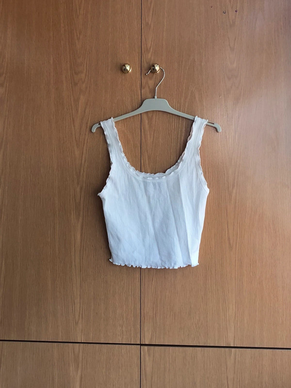 Crop top basico outlet blanco