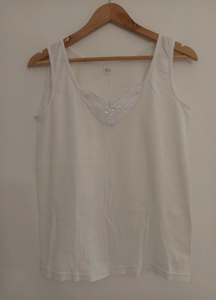 Débardeur blanc femme XL, brand: le triangle d'or, condizioni: Ottime, taglia: XL / IT 46 / EU 42, €1.50, €2.28 include la Protezione acquisti