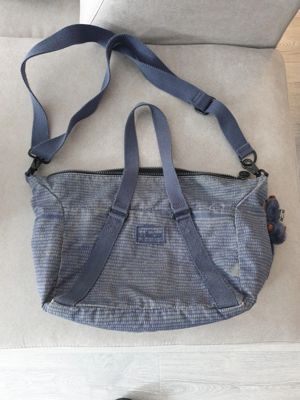 Sac main Kipling gris bleu Vinted