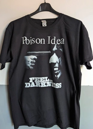 T-shirt nera | Poison Idea | Feel the Darkness, brand: nobrand, condizioni: Ottime, taglia: L, €13.00, €14.35 include la Protezione acquisti Pro