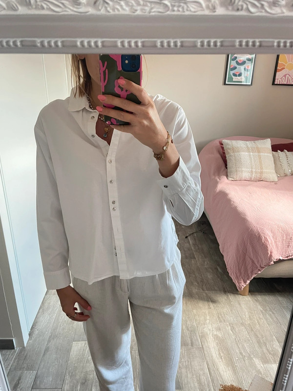 Chemise blanche oversize 2