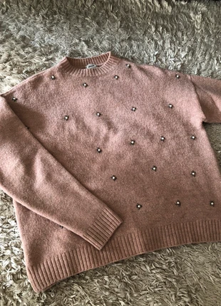 Pull vieux rose détail bijoux Pimkie, brand: Pimkie, condition: Very good, size: XS / 34 / 6, €7.00, €8.05 includes Buyer Protection