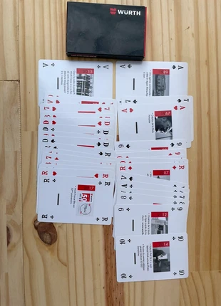 Jeu de cartes Würth France – Édition 50e anniversaire, merk: Würth, staat: Nieuw zonder prijskaartje, € 8,00, € 9,10 inclusief Kopersbescherming