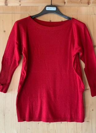Top tricot léger rouge, marque: Vintage, état: Neuf sans étiquette, taille: S / 36 / 8, 1,00 €, 1,75 € Protection acheteurs incluse