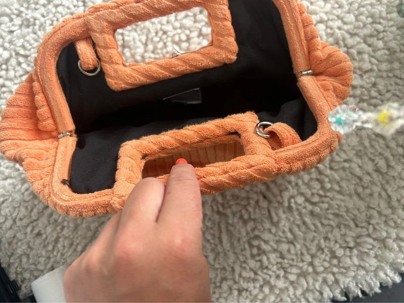 Orange clutch bag topshop discount