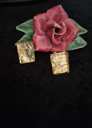 Paire de boucles d'oreilles à clips vintage en résine compressée 40-50, marca: Boucles d'oreilles vintage résine, estado: Muito bom, €16.90, €18.45 inclui Proteção do Comprador Pro