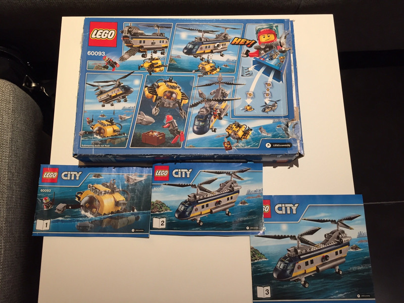 L'hélicoptère en haute mer LEGO City - 60093